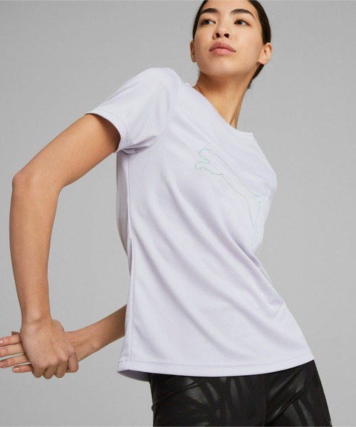 PUMA(プーマ)の「PUMA プーマ ウィメンズ トレーニング コンセプト コマーシャル 半袖 Tシャツ(Tシャツ/カットソー・レディース・パープル/ラベンダー/ホワイト系その他/ミント/ブラック系その他・LARGE/X-LARGE/MEDIUM/SMALL)」の5枚目の写真