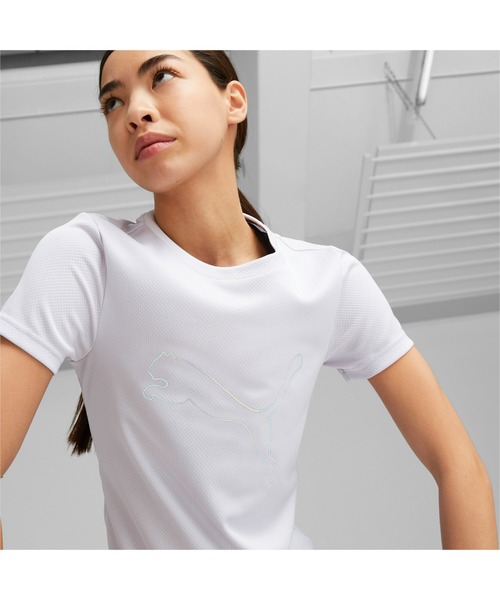 PUMA(プーマ)の「PUMA プーマ ウィメンズ トレーニング コンセプト コマーシャル 半袖 Tシャツ(Tシャツ/カットソー・レディース・パープル/ラベンダー/ホワイト系その他/ミント/ブラック系その他・LARGE/X-LARGE/MEDIUM/SMALL)」の8枚目の写真