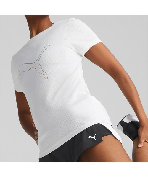 PUMA(プーマ)の「PUMA プーマ ウィメンズ トレーニング コンセプト コマーシャル 半袖 Tシャツ(Tシャツ/カットソー・レディース・パープル/ラベンダー/ホワイト系その他/ミント/ブラック系その他・LARGE/X-LARGE/MEDIUM/SMALL)」の13枚目の写真