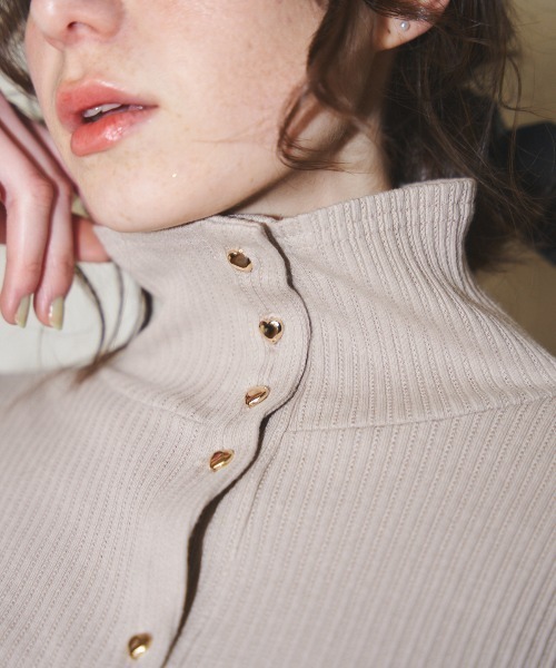 MIRO AMURETTE（ミロアミュレット）の「2way heart button cardigan/ハートボタンカーディガン（カーディガン/ボレロ・レディース・ライトブルー/モカ・FREE）」の14枚目の写真