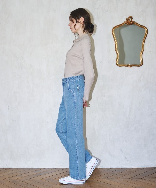 MIRO AMURETTE（ミロアミュレット）の「2way heart button cardigan/ハートボタンカーディガン（カーディガン/ボレロ・レディース・ライトブルー/モカ・FREE）」の21枚目の写真