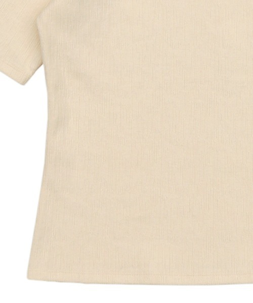 select MOCA（セレクトモカ）の「バレエネックハーフスリーブカットソー<華奢見え>（Tシャツ/カットソー・レディース・グレイッシュブルー/アイボリー/ブラック/グリーン/ネイビー・FREE/SMALL）」の15枚目の写真