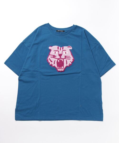 SpRay(スプレイ)の「トラサガラTシャツ(Tシャツ/カットソー・レディース・オートミール/アイボリー/ブラック/ライトベージュ/ブルー・FREE)」の16枚目の写真