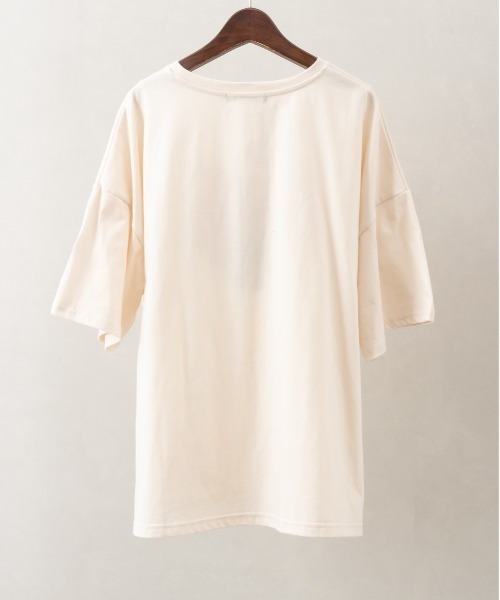 SpRay(スプレイ)の「トラサガラTシャツ(Tシャツ/カットソー・レディース・オートミール/アイボリー/ブラック/ライトベージュ/ブルー・FREE)」の14枚目の写真