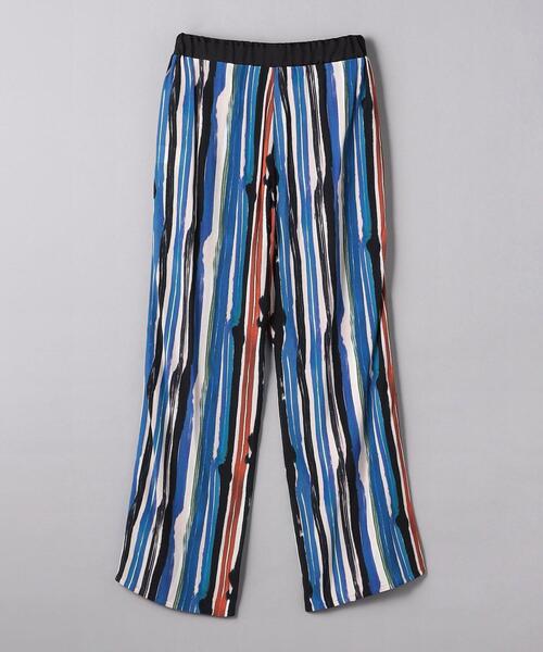 CHICS（シックス）の「＜CHICS＞ストライプ ドローストパンツ（その他パンツ・レディース・ブラック・36/38）」の2枚目の写真