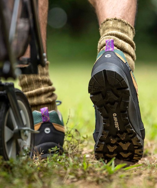 HI-TEC（ハイテック）の「【HI-TEC／ハイテック】 HT HKU11 メンズ／レディス アウトドアスニーカー　透湿防水（スニーカー・メンズ・ブラウン・23.5cm/27.5cm/23.0cm/27.0cm/22.5cm/26.5cm/25.5cm/25.0cm/24.0cm/28.0cm/24.5cm/29.0cm/22.0cm/26.0cm）」の3枚目の写真