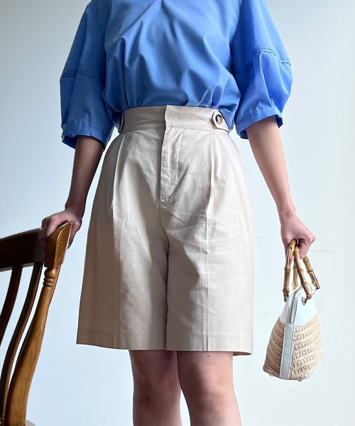 Chez toi（シェトワ）の「ハーフパンツ（その他パンツ・レディース・ベージュ/アイボリー/ブラック・FREE）」の11枚目の写真