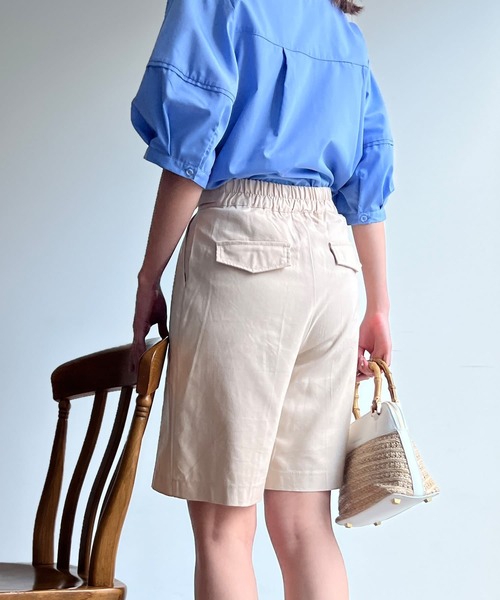 Chez toi（シェトワ）の「ハーフパンツ（その他パンツ・レディース・ベージュ/アイボリー/ブラック・FREE）」の9枚目の写真