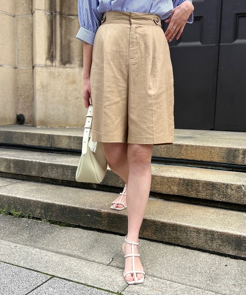 Chez toi（シェトワ）の「ハーフパンツ（その他パンツ・レディース・ベージュ/アイボリー/ブラック・FREE）」の13枚目の写真