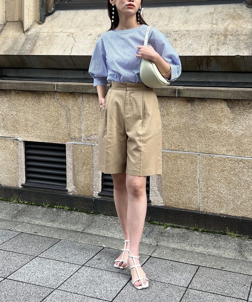 Chez toi（シェトワ）の「ハーフパンツ（その他パンツ・レディース・ベージュ/アイボリー/ブラック・FREE）」の19枚目の写真