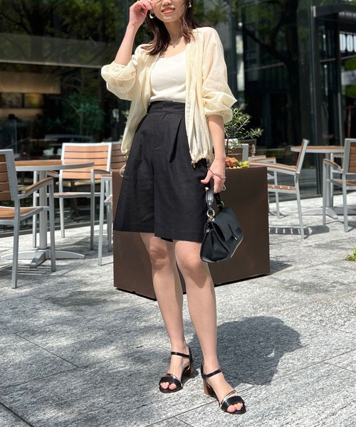 Chez toi（シェトワ）の「ハーフパンツ（その他パンツ・レディース・ベージュ/アイボリー/ブラック・FREE）」の14枚目の写真