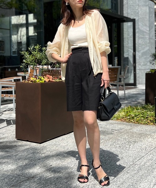 Chez toi（シェトワ）の「ハーフパンツ（その他パンツ・レディース・ベージュ/アイボリー/ブラック・FREE）」の5枚目の写真