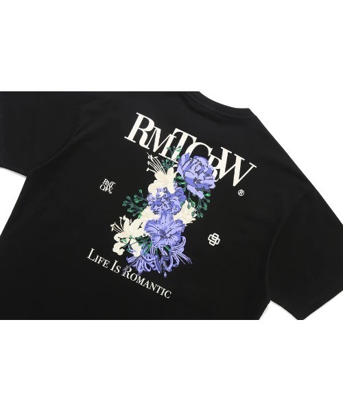ROMANTIC CROWN(ロマンティッククラウン)の「A'GEM/9 × .kom『ROMANTIC CROWN/ロマンティッククラウン』ROMANTIC FLOWER TEE SHIRT/ロマンチックフラワー 半袖カットソー(Tシャツ/カットソー・レディース・ライトグレー/ブラック・M/L)」の16枚目の写真