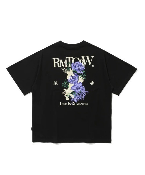 ROMANTIC CROWN(ロマンティッククラウン)の「A'GEM/9 × .kom『ROMANTIC CROWN/ロマンティッククラウン』ROMANTIC FLOWER TEE SHIRT/ロマンチックフラワー 半袖カットソー(Tシャツ/カットソー・レディース・ライトグレー/ブラック・M/L)」の12枚目の写真