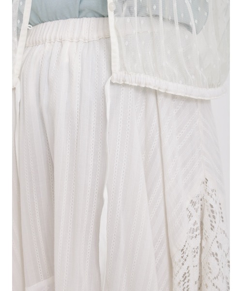 Samansa Mos2（サマンサ モスモス）の「チュールパッチワーク羽織りブラウス（シャツ/ブラウス・レディース・ブラック/キナリ・ﾌﾘ-）」の20枚目の写真