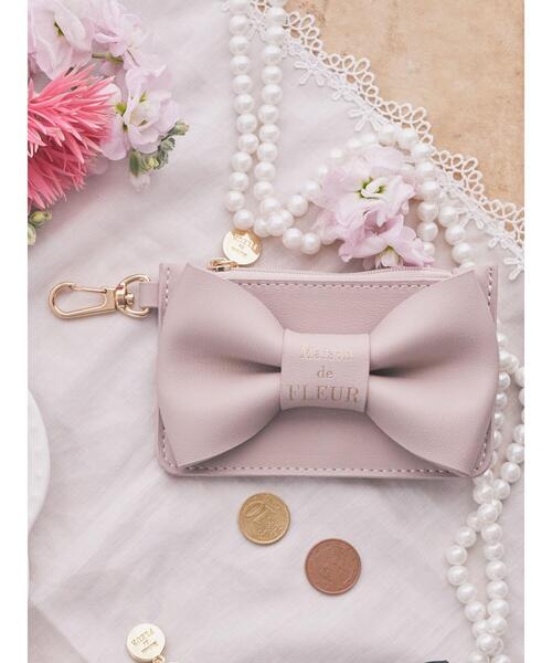 Maison de FLEUR（メゾンドフルール）の「リボンコインケース（コインケース・レディース・ブラック/ピンク・FREE）」の8枚目の写真