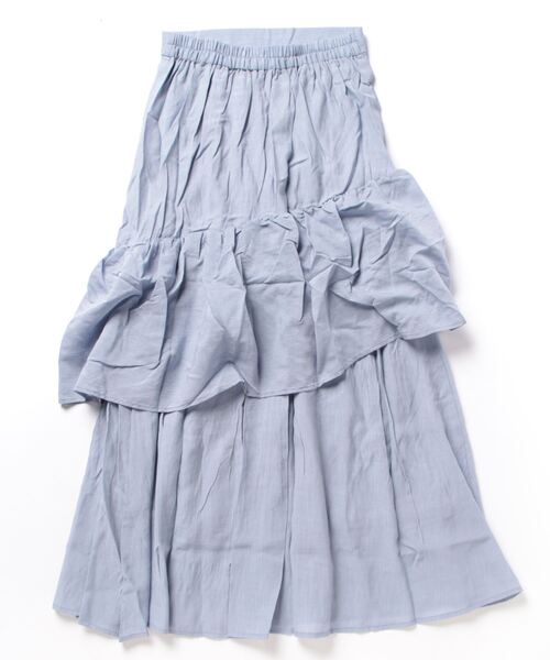 MILLION CARATS（ミリオンカラッツ）の「アシメフリルスカート（スカート・レディース・ブルー/ブラック・FREE）」の22枚目の写真