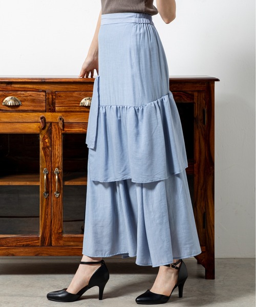 MILLION CARATS（ミリオンカラッツ）の「アシメフリルスカート（スカート・レディース・ブルー/ブラック・FREE）」の16枚目の写真