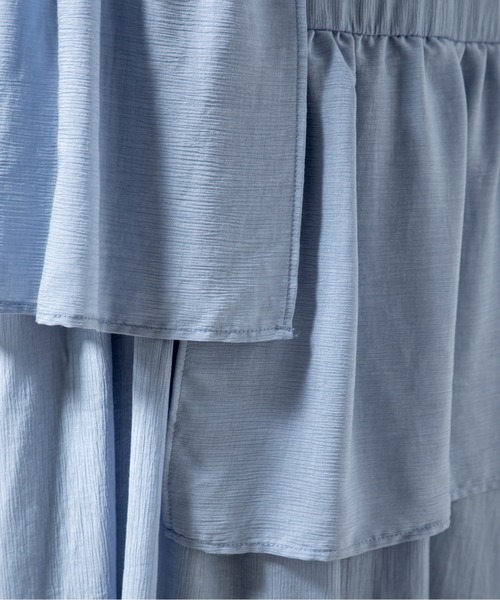 MILLION CARATS（ミリオンカラッツ）の「アシメフリルスカート（スカート・レディース・ブルー/ブラック・FREE）」の6枚目の写真