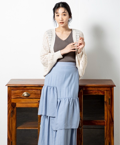 MILLION CARATS（ミリオンカラッツ）の「アシメフリルスカート（スカート・レディース・ブルー/ブラック・FREE）」の9枚目の写真