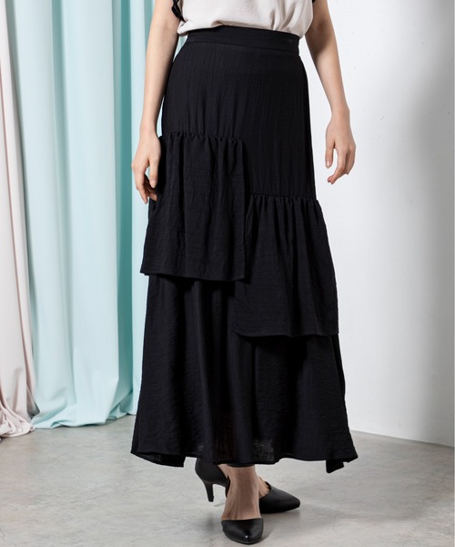 MILLION CARATS（ミリオンカラッツ）の「アシメフリルスカート（スカート・レディース・ブルー/ブラック・FREE）」の18枚目の写真
