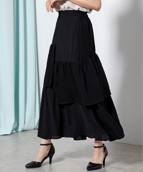 MILLION CARATS（ミリオンカラッツ）の「アシメフリルスカート（スカート・レディース・ブルー/ブラック・FREE）」の21枚目の写真