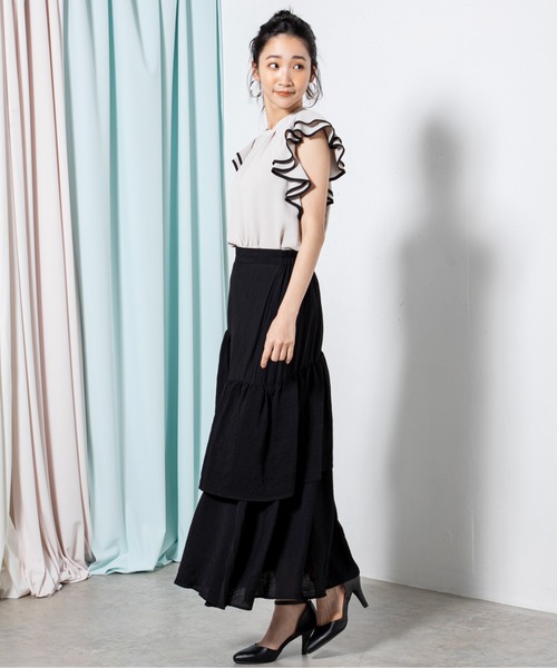 MILLION CARATS（ミリオンカラッツ）の「アシメフリルスカート（スカート・レディース・ブルー/ブラック・FREE）」の13枚目の写真