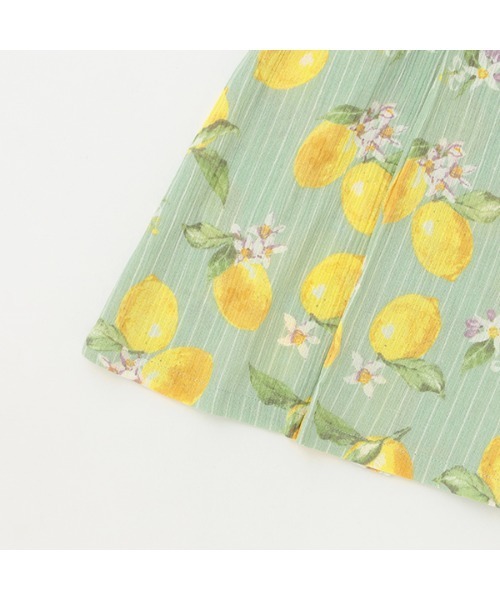 petit main（プティマイン）の「【WEB限定】【プティプラ】レモン総柄浴衣（浴衣・キッズ・ミント・90cm/130cm/110cm/120cm/100cm）」の11枚目の写真