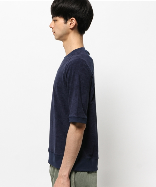 417 EDIFICE（フォーワンセブンエディフィス）の「◇パイルラグランクルーネック TEE（Tシャツ/カットソー・メンズ・グレー/ホワイト/ベージュ系その他/カーキ/ブルー・MEDIUM/SMALL/LARGE）」の7枚目の写真