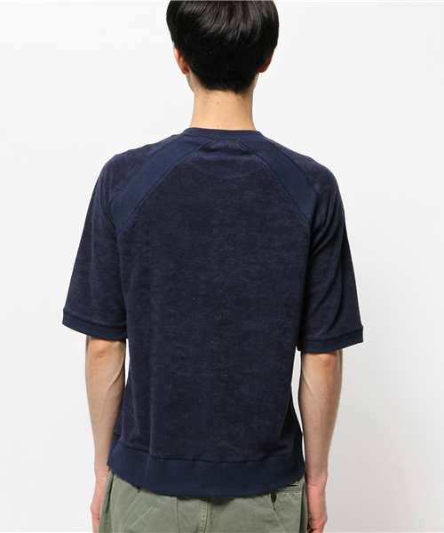 417 EDIFICE（フォーワンセブンエディフィス）の「◇パイルラグランクルーネック TEE（Tシャツ/カットソー・メンズ・グレー/ホワイト/ベージュ系その他/カーキ/ブルー・MEDIUM/SMALL/LARGE）」の8枚目の写真