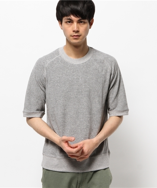 417 EDIFICE（フォーワンセブンエディフィス）の「◇パイルラグランクルーネック TEE（Tシャツ/カットソー・メンズ・グレー/ホワイト/ベージュ系その他/カーキ/ブルー・MEDIUM/SMALL/LARGE）」の13枚目の写真