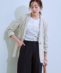7days Life Styling（セブンデイズライフスタイリング）の「【販売終了】セットアップ対応ロング丈テーラードジャケット(上下別売・うすカルジャージーシリーズ)（スーツジャケット・レディース）」