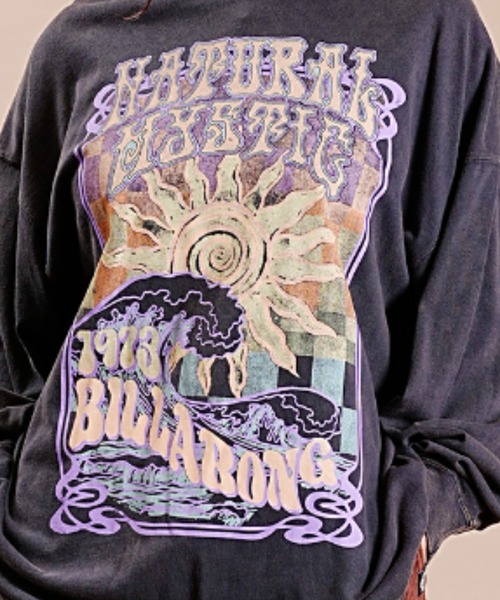 BILLABONG(ビラボン)の「BILLABONG/ビラボン ロンT ビンテージグラフィック WASH加工 BD014-053(Tシャツ/カットソー・レディース・ブラック/パープル・M/L)」の4枚目の写真
