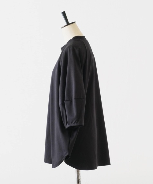 BEARDSLEY（ビアズリー）の「ランタンソデTシャツ（Tシャツ/カットソー・レディース・ホワイト/ブラック・FREE）」の3枚目の写真