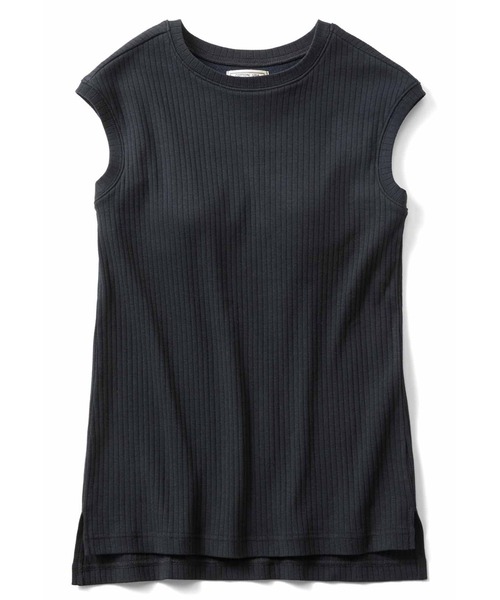 IEDIT(イディット)の「IEDIT USAコットンのカップ付きノースリーブトップス(タンクトップ・レディース・ブラウン/ホワイト/ブラック・MEDIUM/LARGE/X-LARGE/XX-LARGE/XXX-LARGE/SMALL)」の1枚目の写真