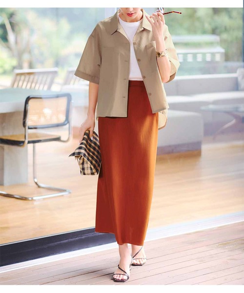 IEDIT(イディット)の「IEDIT USAコットンのカップ付きノースリーブトップス(タンクトップ・レディース・ブラウン/ホワイト/ブラック・MEDIUM/LARGE/X-LARGE/XX-LARGE/XXX-LARGE/SMALL)」の4枚目の写真