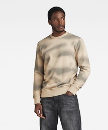 G-STAR | BITMAP CAMO ALLOVER PRINTED SWEATER/カモフラスウェット/タイダイ(スウェット)