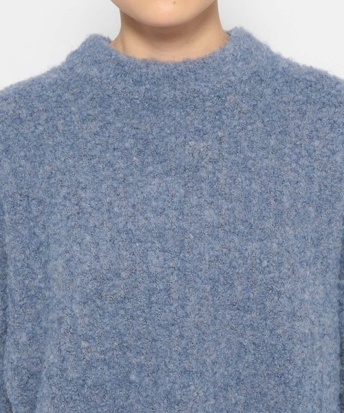 mysty woman（ミスティウーマン）の「ブークレーハイネックプルオーバー 973367（ニット/セーター・レディース・ブルー/オフホワイト/ピンク系その他/モカ・FREE）」の19枚目の写真