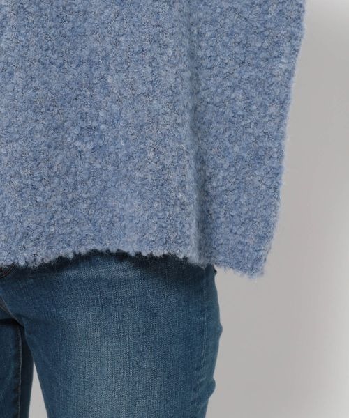mysty woman（ミスティウーマン）の「ブークレーハイネックプルオーバー 973367（ニット/セーター・レディース・ブルー/オフホワイト/ピンク系その他/モカ・FREE）」の8枚目の写真