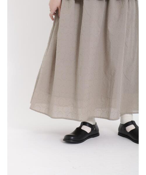 Samansa Mos2（サマンサ モスモス）の「ドビーリングドットスカート（スカート・レディース・オフホワイト/ボルドー/ベージュ/ブラック・F）」の10枚目の写真