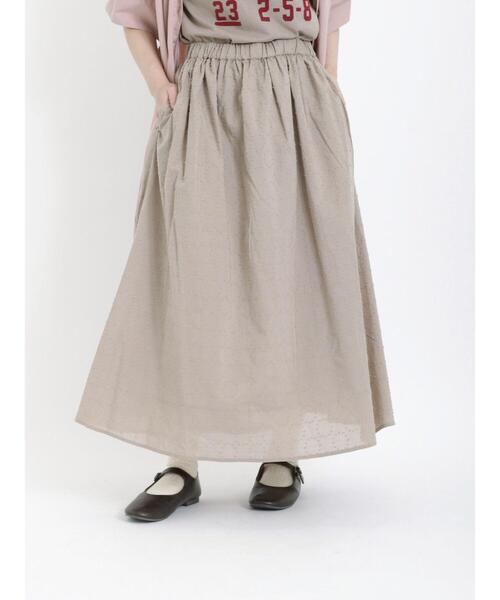 Samansa Mos2（サマンサ モスモス）の「ドビーリングドットスカート（スカート・レディース・オフホワイト/ボルドー/ベージュ/ブラック・F）」の15枚目の写真