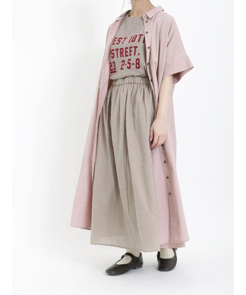 Samansa Mos2（サマンサ モスモス）の「ドビーリングドットスカート（スカート・レディース・オフホワイト/ボルドー/ベージュ/ブラック・F）」の17枚目の写真