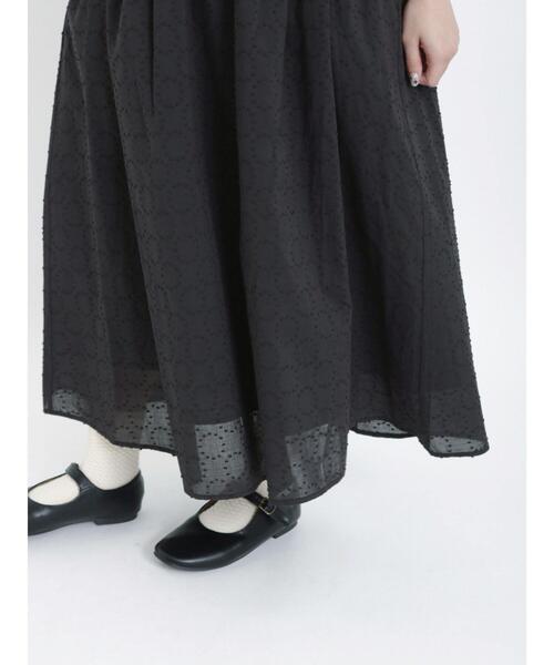 Samansa Mos2（サマンサ モスモス）の「ドビーリングドットスカート（スカート・レディース・オフホワイト/ボルドー/ベージュ/ブラック・F）」の18枚目の写真