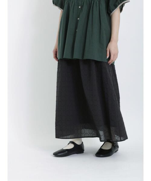 Samansa Mos2（サマンサ モスモス）の「ドビーリングドットスカート（スカート・レディース・オフホワイト/ボルドー/ベージュ/ブラック・F）」の21枚目の写真