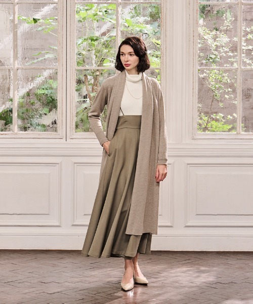 JENNE(ジェンヌ)の「ショールカラーニットコーディガン(カーディガン/ボレロ・レディース・ブラック/ベージュ・SMALL/LARGE/MEDIUM)」の6枚目の写真