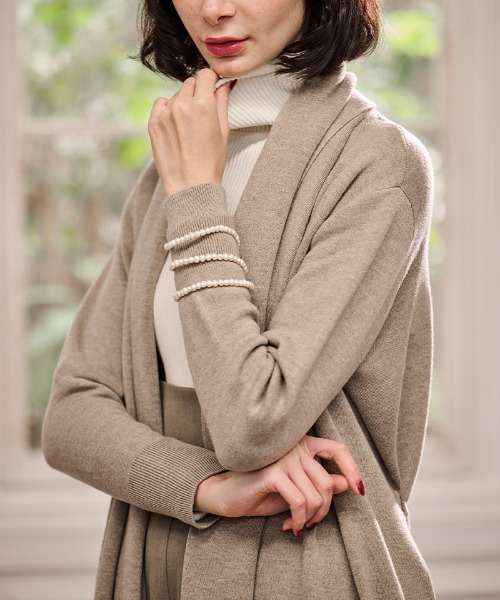 ショールカラーニットコーディガン（カーディガン/ボレロ）｜JENNE