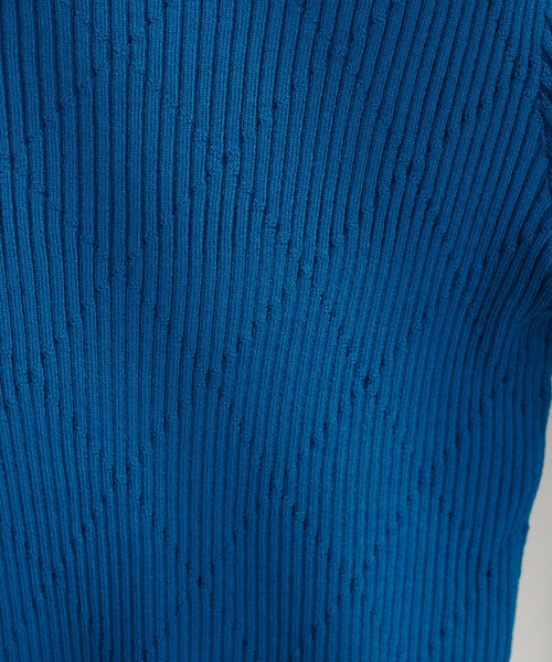 natural couture(ナチュラルクチュール)の「ダイヤ柄プチハイリブニット(ニット/セーター・レディース・オレンジ/ブルー/ブラック/オフホワイト・FREE)」の19枚目の写真