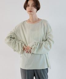 袖シャーリングブラウス 961534