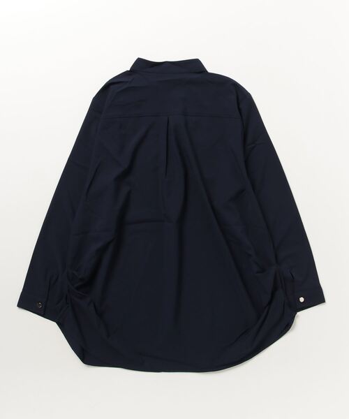 NAVY(ネイビー)の「スキッパーシャツブラウス(シャツ/ブラウス・レディース・ベージュ/ネイビー/ホワイト・フリー)」の9枚目の写真