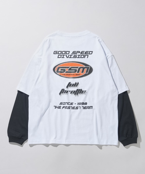 WEGO(ウィゴー)の「WEGO/レイヤードスリーブバックロゴロンT(Tシャツ/カットソー・メンズ・ブラック/ホワイト・LARGE/MEDIUM)」の21枚目の写真